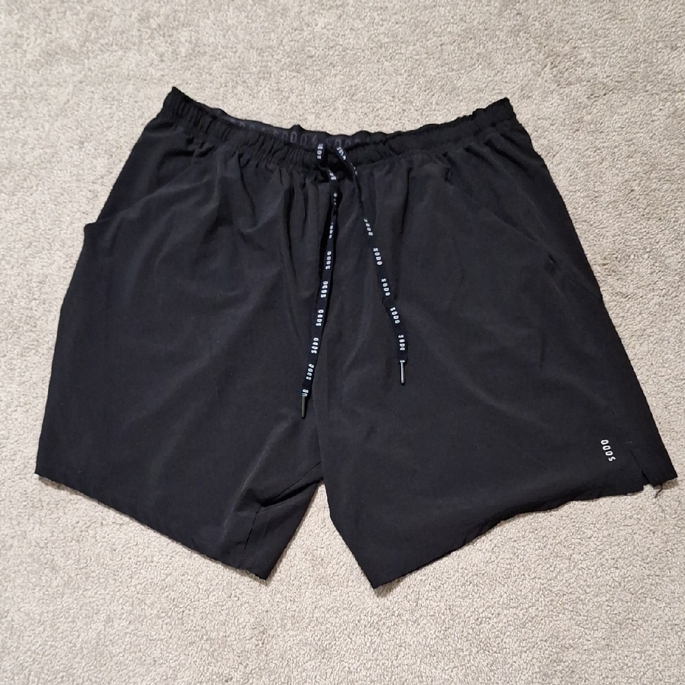 SODO Black Drawstring Shorts
